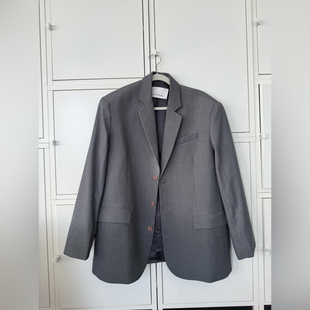 The Frankie Shop Gelso Oversized Gray Blazer XS/S